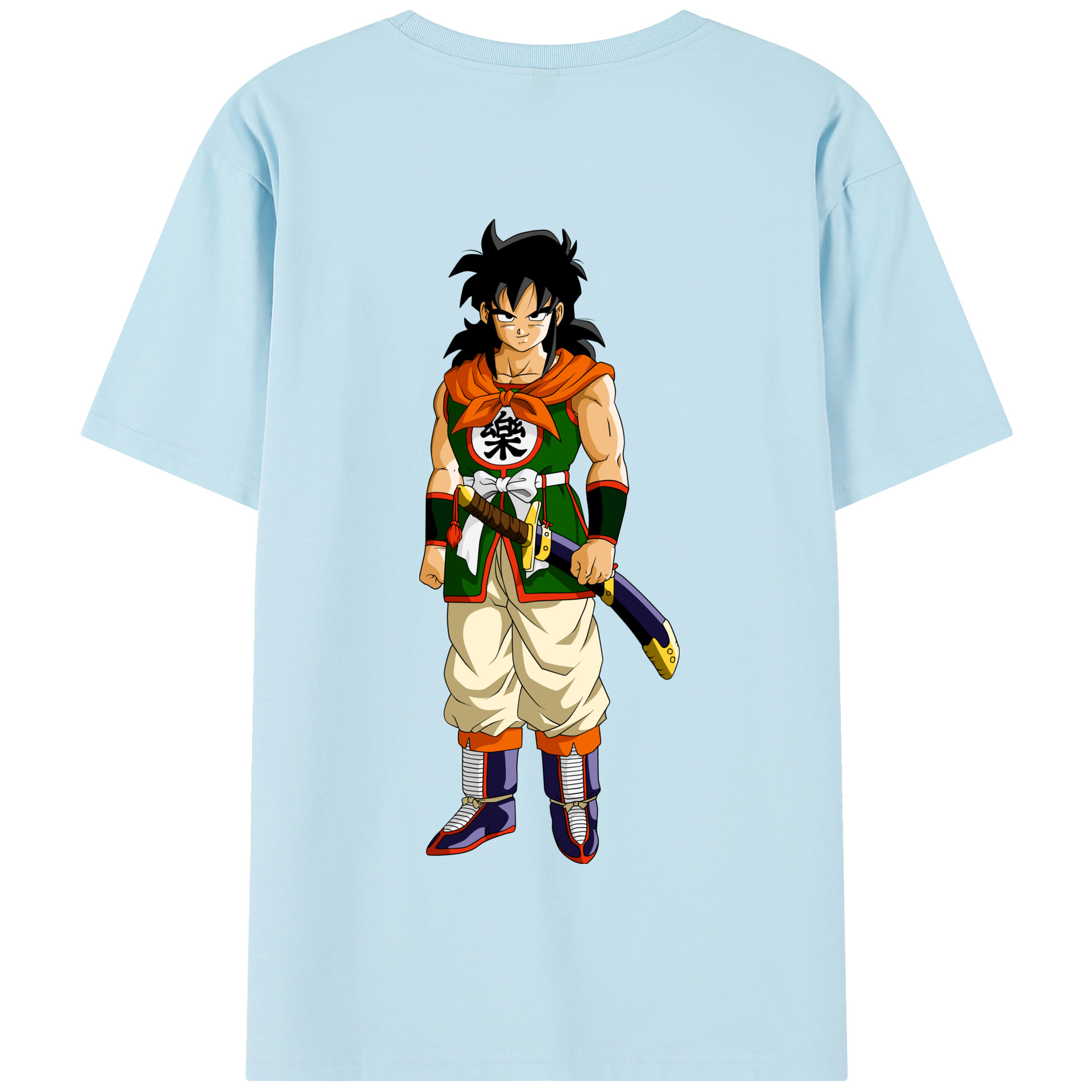 （画像用） ドラゴンボール ヤムチャ DRAGON BALL Yamcha 綿100％半袖Tシャツ（背面プリント）